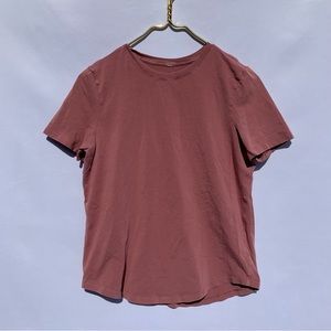 Lululemon Love Curved-Hem Crewneck T-Shirt Short Sleeved Top No Size Tag Size 8?